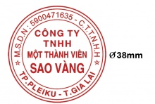 Khắc dấu tròn công ty